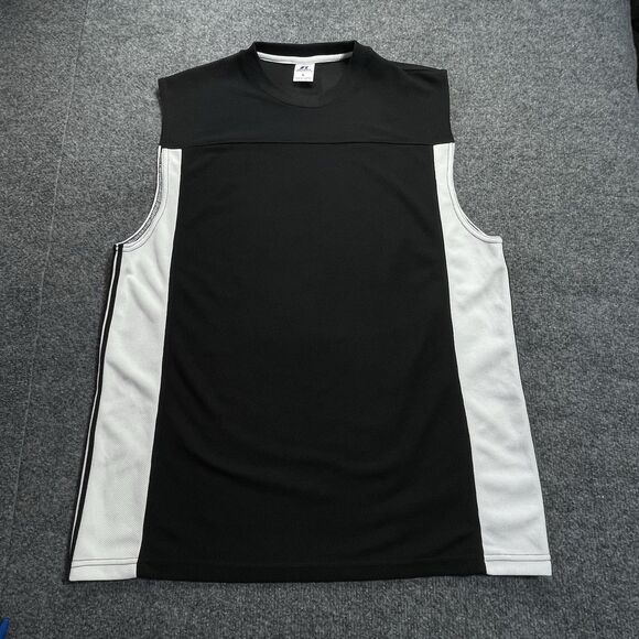 Russell Athletic Tank Top Men’s Extra Large Black White Muscle Shirt Active Wear - Picture 3 of 15
